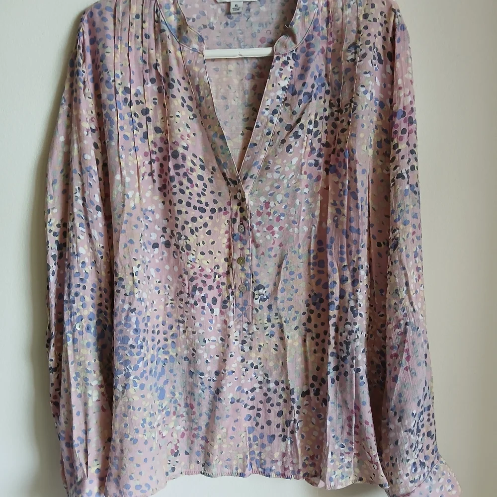 Zac & Rachel Multicolor Blouse Top Size XL - Picture 2 of 13